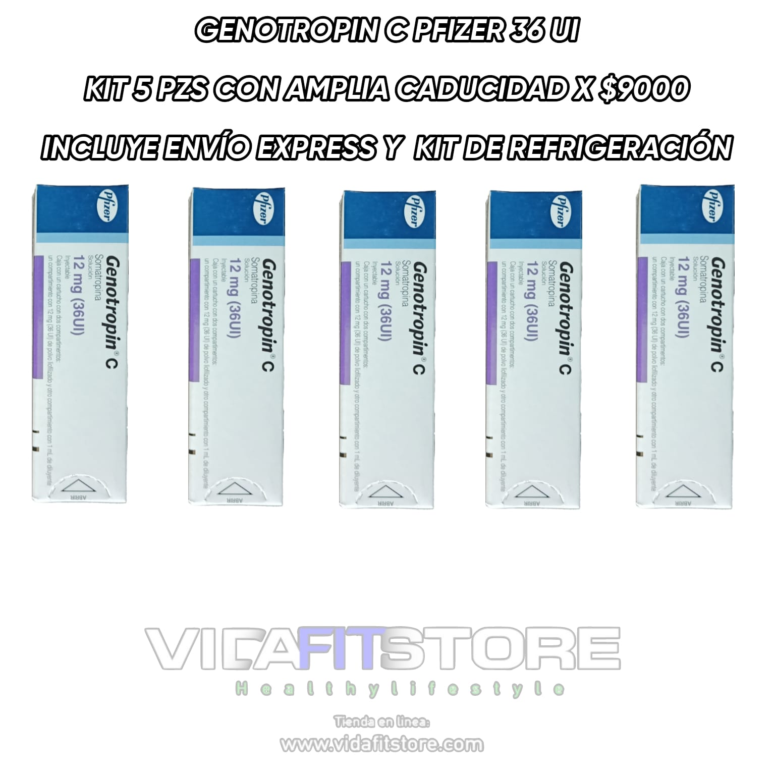 Genotropin C 36ui Pfizer - Venta Hormona de Crecimiento Mexico